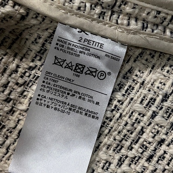 Banana Republic womens size 2P long sleeve jacket textured new without price tag - Picture 6 of 12